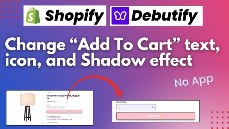 Read more about the article Add To Cart button style in Shopify Debutify Theme