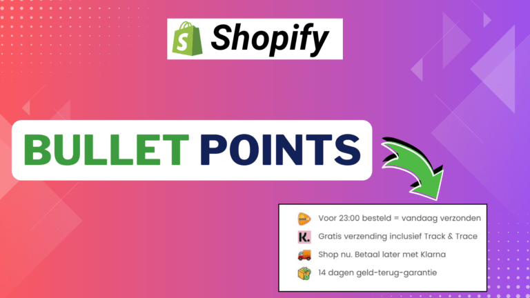 Read more about the article How To Add Bullet Points in Shopify Product Page